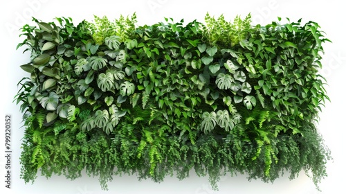 Vibrant Green Wall Against White Background Generative AI photo