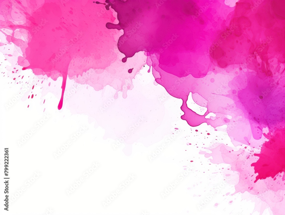 Magenta splash banner watercolor background for textures backgrounds and web banners texture blank empty pattern with copy space for product 