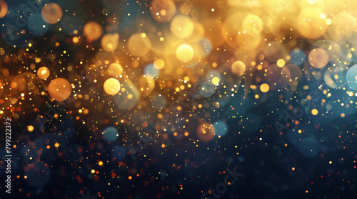 Warm and cool bokeh lights for vibrant background or abstract texture