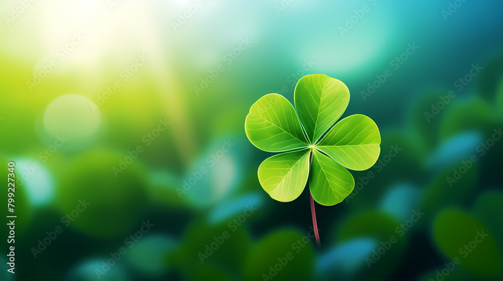 Four leaf clover, St. Patrick's Day Four leaf clover, St. Patrick's Day