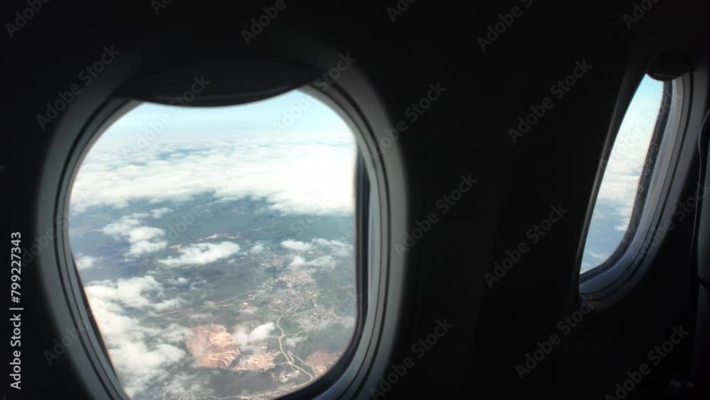 Sky and earth from passenger plane Sky and earth from passenger plane