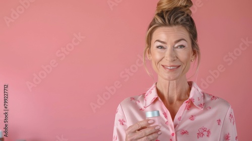 Woman Enjoying Her Skincare Routine photo