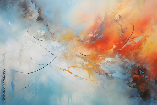 Echoes of the Empty Expanse, abstract landscape art, painting background, wallpaper, generative ai