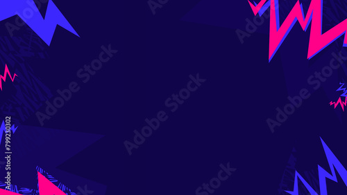 ICC Mens T20 Cricket World Cup 2024 in America theme elements on blue Background Social Media Post, Vector Illustration photo