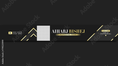 Beautiful and elegant youtube banner design