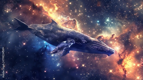 Cosmic Whale in Space Generative AI © Alex