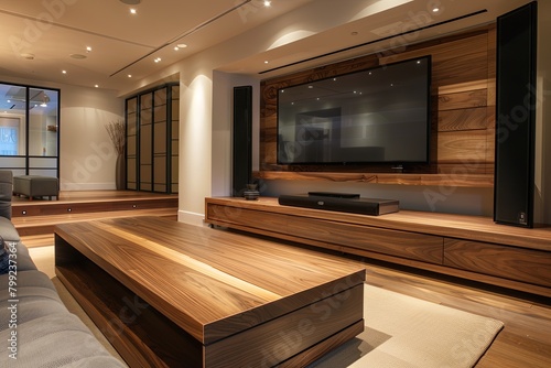 High-Quality Walnut Wood Surfaces: Integrating Nature and Sophistication in Luxury Furniture © Michael