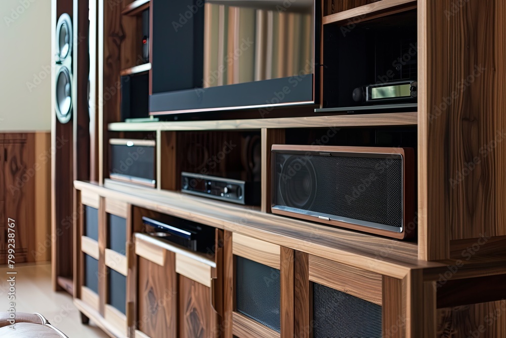 Crafting Luxury Walnut Home Entertainment Systems: Panel to Furniture