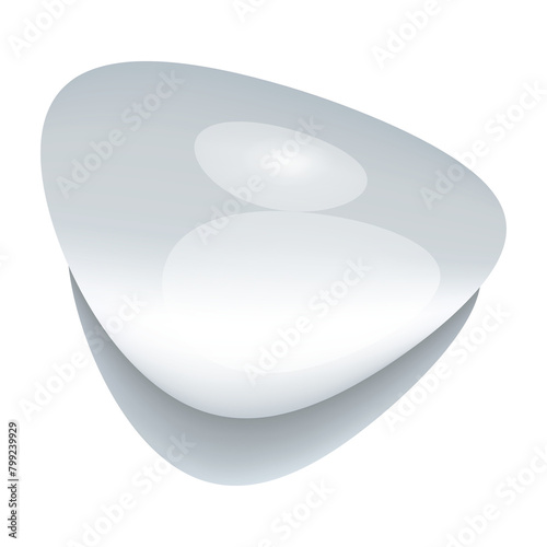 a clear waterdrop isolated on background