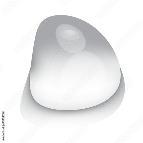 clear waterdrop shape isolated on background
