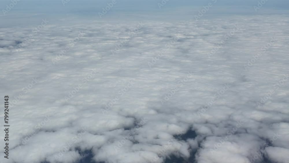 Clouds and earth in the atmosphere, view of the world from the atmosphere Clouds and earth in the atmosphere, view of the world from the atmosphere
