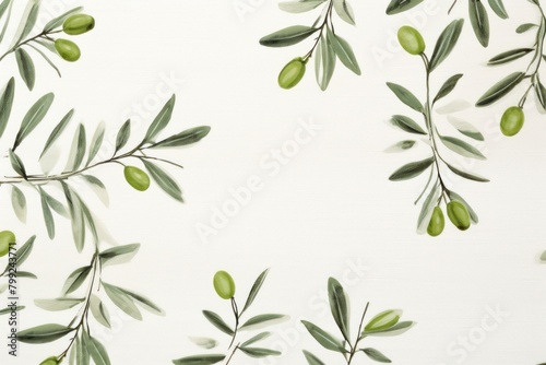 Olive crayon drawings on white background texture pattern with copy space for product design or text copyspace mock-up template for website banner