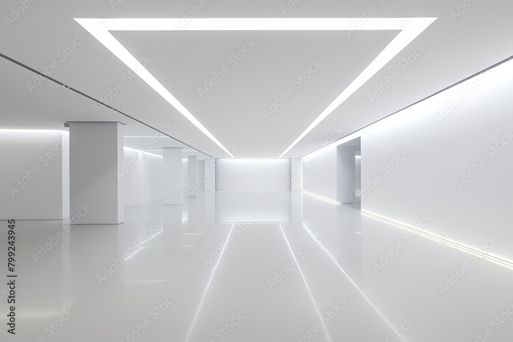 White Space Oasis: LED Illuminated Gallery with Architectural Minimalism White Space Oasis: LED Illuminated Gallery with Architectural Minimalism