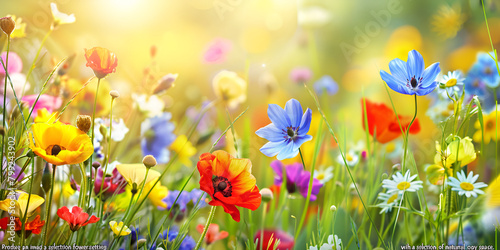Nature's Palette: Wildflowers in Sunshine, Field of Dreams: Sun-Kissed Floral Splendor  © AA