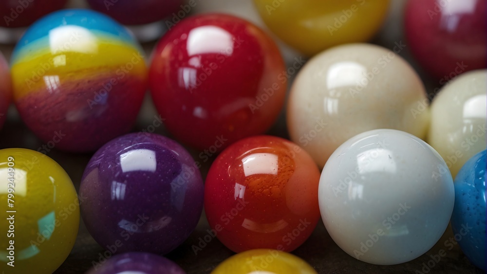 Colored glass balls yellow, white, blue, red, pink, purple and magenta colors. Colored glass balls yellow, white, blue, red, pink, purple and magenta colors.