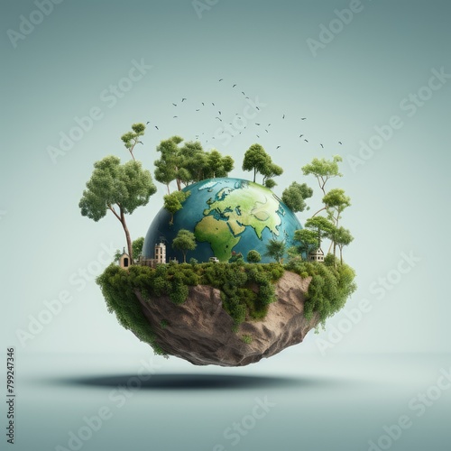 green planet earth #799247346