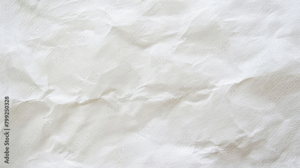 Detailed texture of crumpled white paper captured in high-resolution image Detailed texture of crumpled white paper captured in high-resolution image
