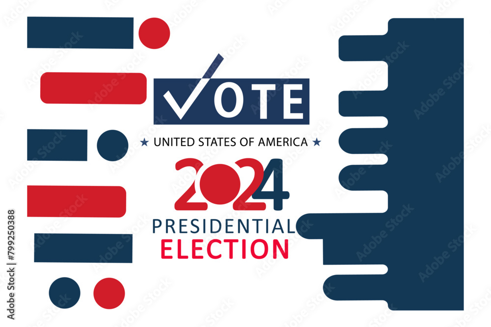 Presidential election day in the United States. Vote 2024. Election 2024 USA. Political election campaign banner. background, post, Banner, card, and poster design with Vote Day on November 5 US. Presidential election day in the United States. Vote 2024. Election 2024 USA. Political election campaign banner. background, post, Banner, card, and poster design with Vote Day on November 5 US.