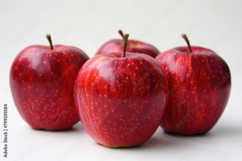 Three Tasty Gala Apples - Red and Delicious Fruits for a Healthy Diet Three Tasty Gala Apples - Red and Delicious Fruits for a Healthy Diet