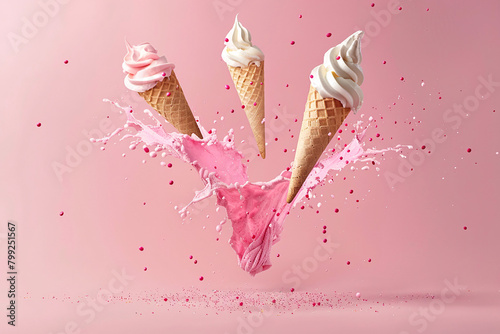 ice cream, ice cream cone in hand , ice cream on a stick, eating ice cream, popsicle