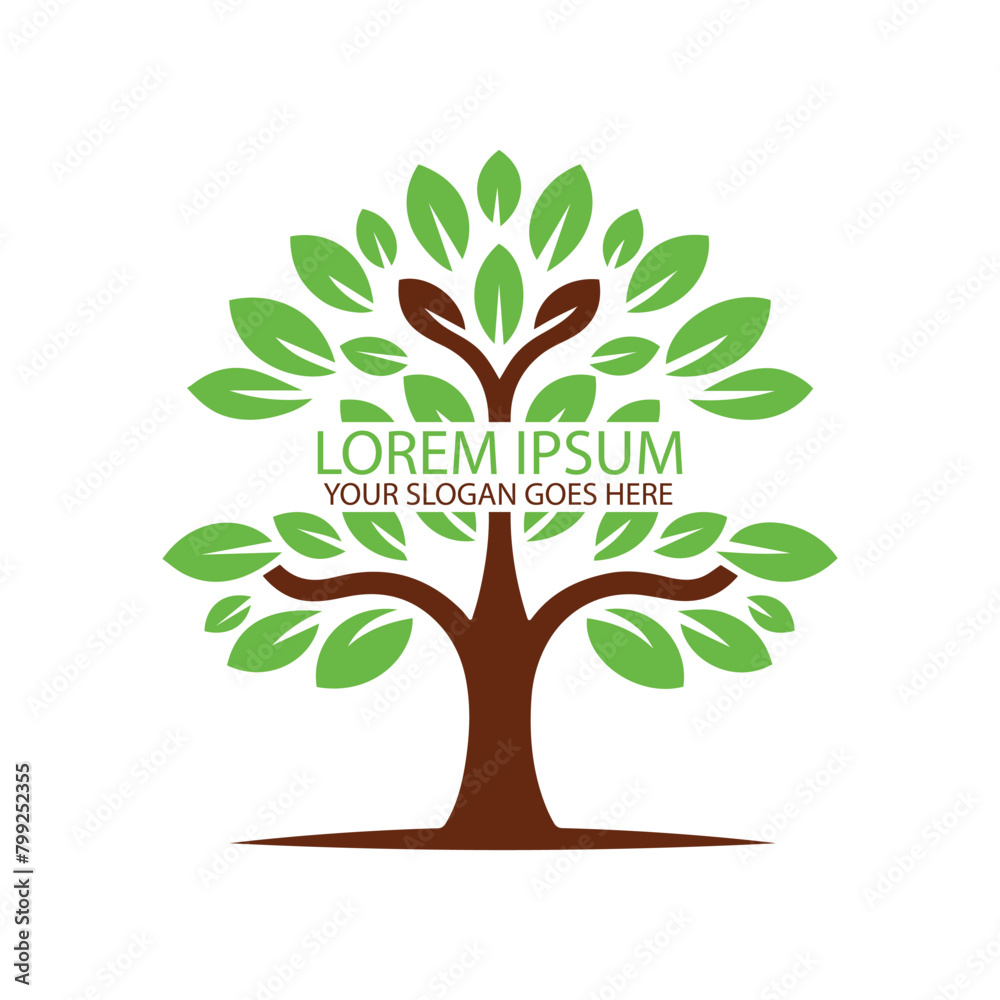 Fototapeta premium Tree Logo Design Vector Illustration