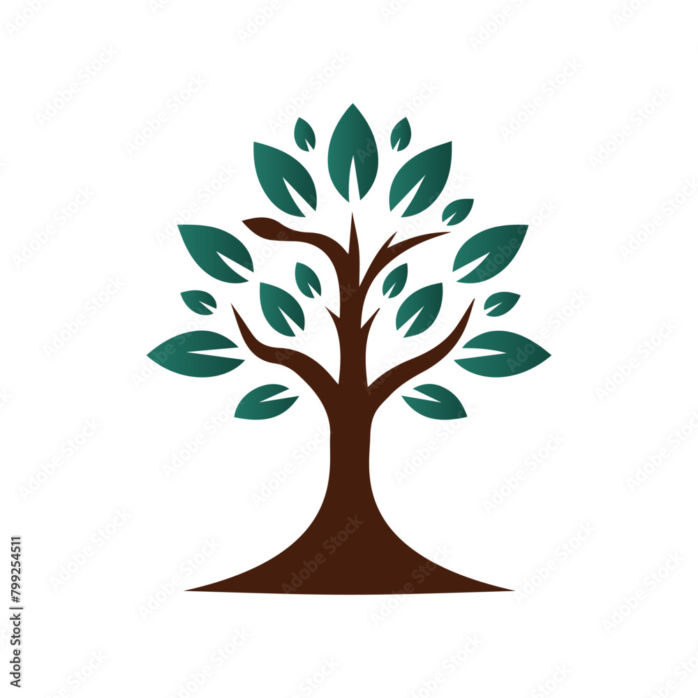 Obraz premium Tree Logo Design Vector Illustration