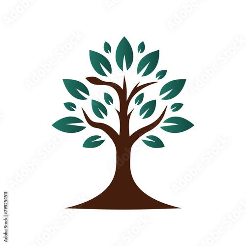 Tree Logo Design Vector Illustration © Creative Assets