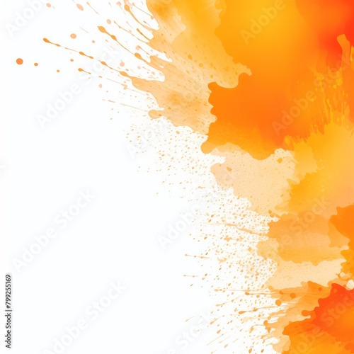 Orange splash banner watercolor background for textures backgrounds and web banners texture blank empty pattern with copy space for product 