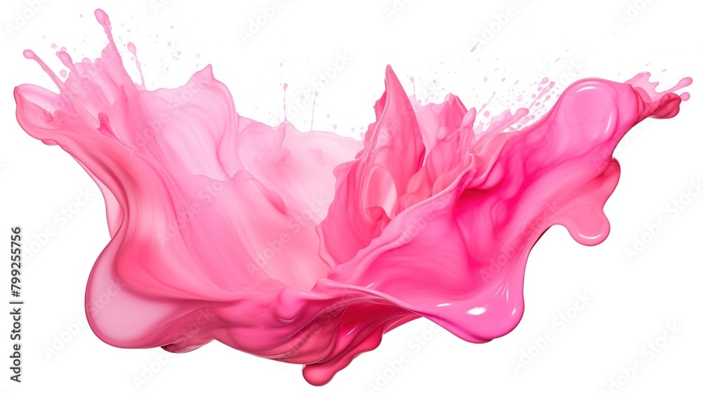 Pink Paint Splash Isolated on the White Background
Pink Paint Splash Isolated on the White Background