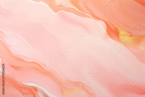 Peach art abstract paint blots background with alcohol ink colors marble texture blank empty pattern with copy space for product design or text 