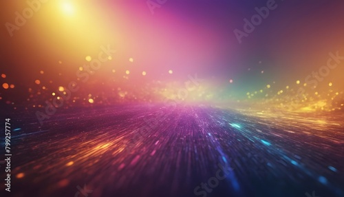 Vibrant abstract backdrop filled with colorful lights and sparkles