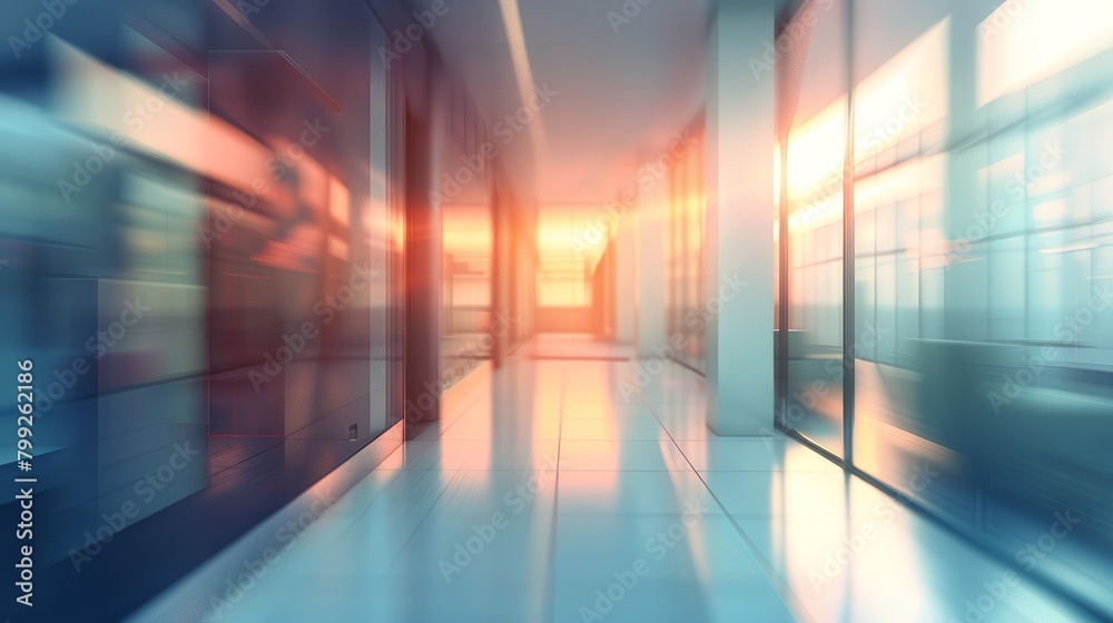 Modern Empty Office Lobby Background Generative AI Modern Empty Office Lobby Background Generative AI