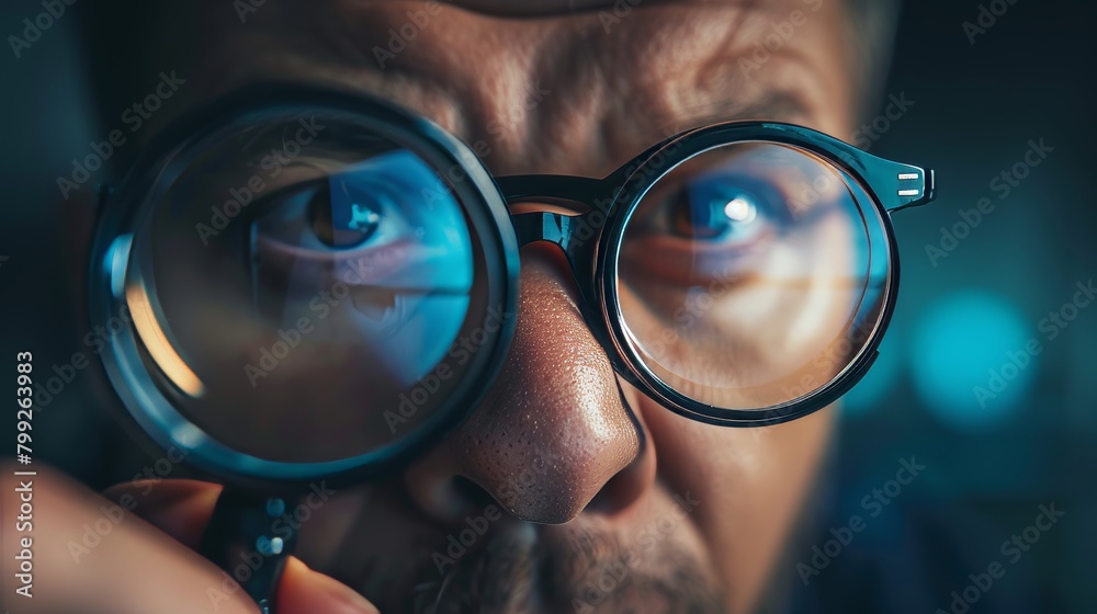 Fototapeta premium Financial Advisor Reviewing Documents Generative AI