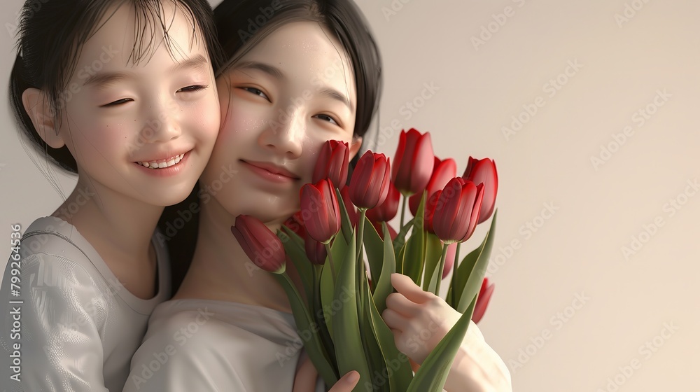 Cute Kawaii Excited Asian Smiling Child Girl Cute Kawaii Excited Asian Smiling Child Girl
