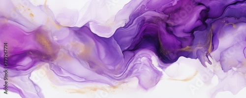 Purple art abstract paint blots background with alcohol ink colors marble texture blank empty pattern with copy space for product design or text 