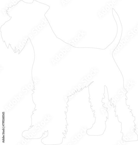 airedale terrier outline