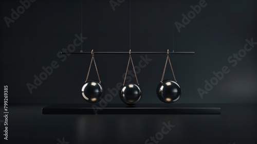 Pendulum Newton Cradle or Balancing Balls
