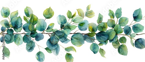 Eucalyptus Silvery-green leaves with a refreshing scent
