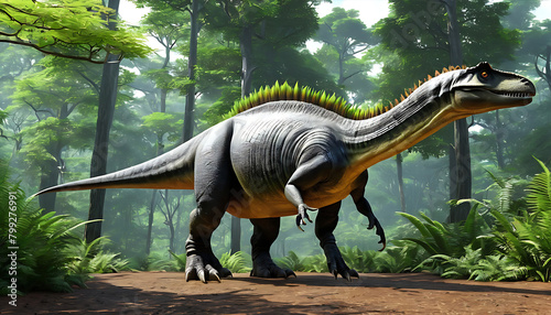 dinosaur king full body realistic mode on forest.1.png1_upscayl_4x_realesrgan-x4fast  AI 