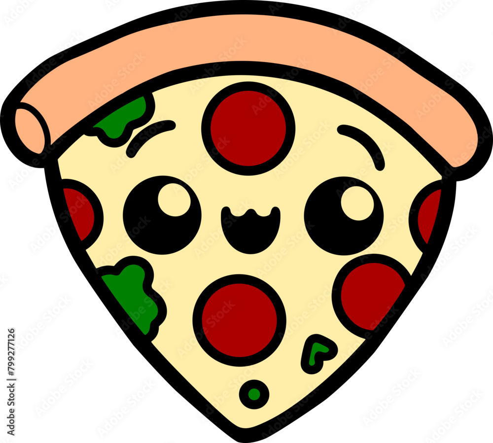 Obraz premium pizza illustration