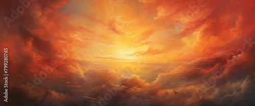 Chromatic Cascades A Journey Through Gradient Illustrations photo
