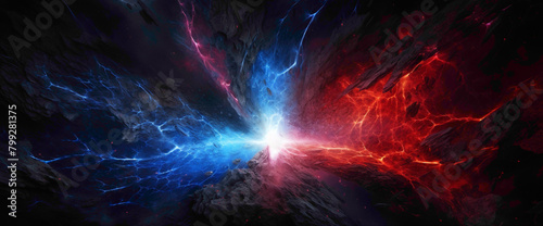 Chromatic Cascades A Journey Through Gradient Illustrations photo