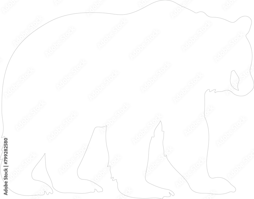 black bear outline black bear outline
