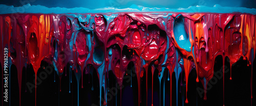 Chromatic Cascades A Journey Through Gradient Illustrations photo