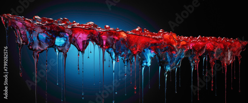 Chromatic Cascades A Journey Through Gradient Illustrations photo