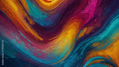 Background with beautiful colorful waves: 4k, wallpaper, beautiful