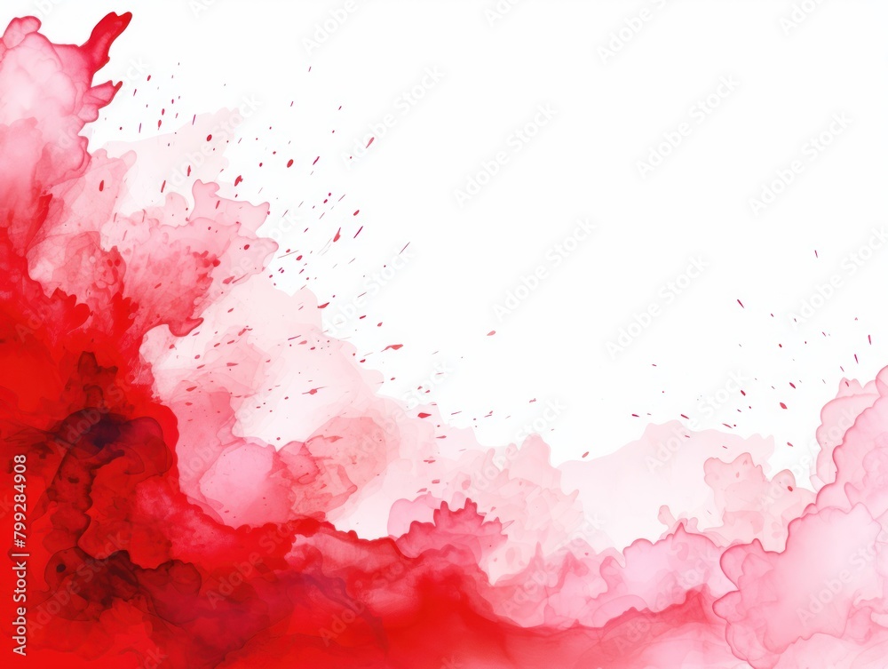 Red splash banner watercolor background for textures backgrounds and web banners texture blank empty pattern with copy space for product 
