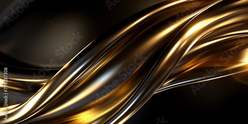 Luxurious and modern gold and black background with a deep, reflective texture and high shine.