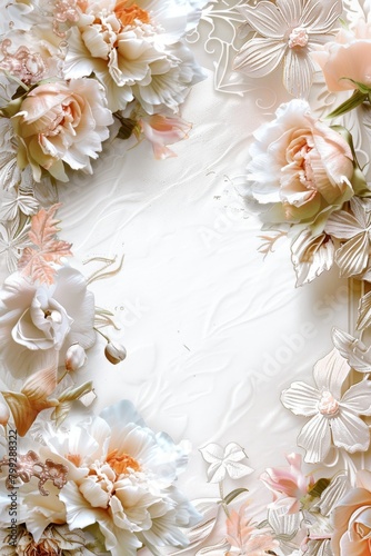 Close Up of a Cake Adorned With Flowers