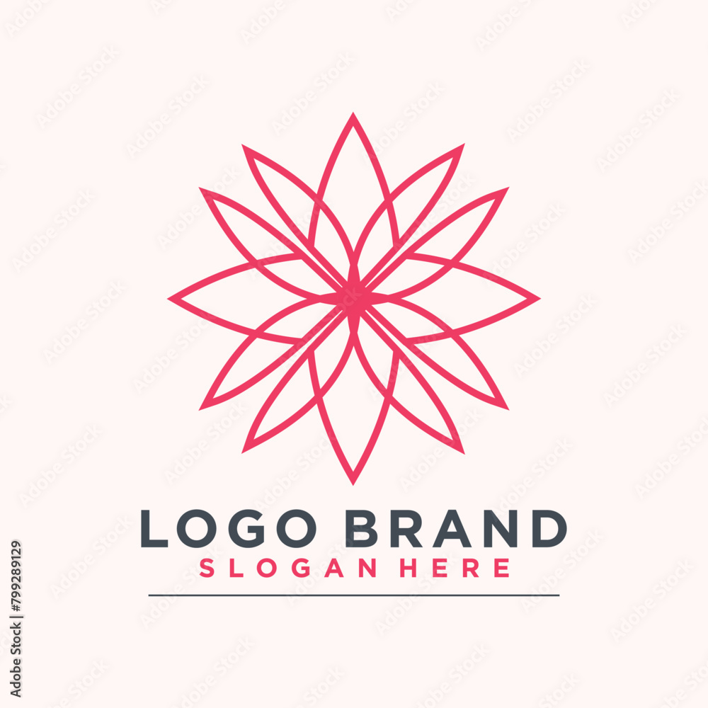 Vector boutique logo with fresh and modern concept premium